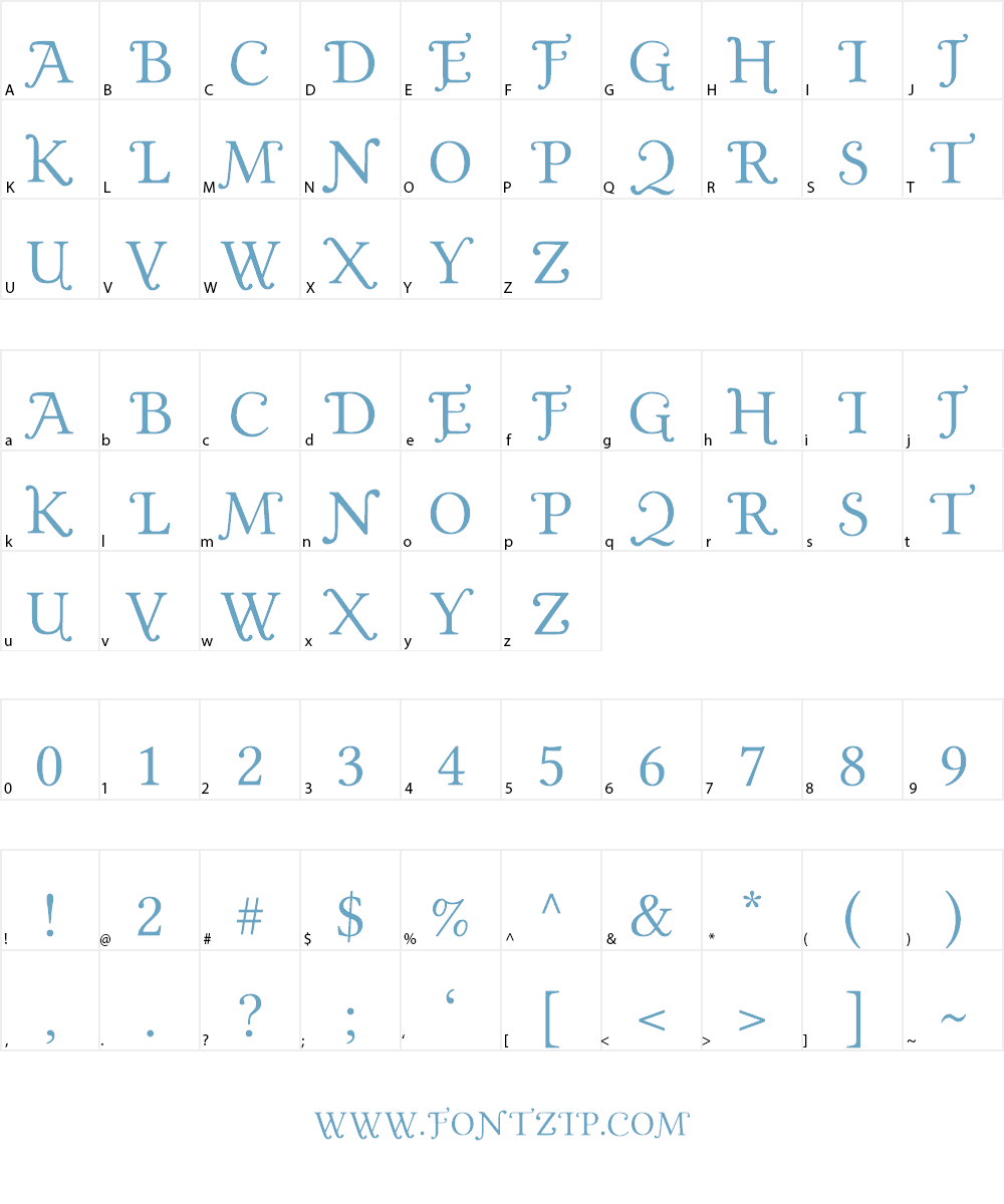 Gold Plated Font Character